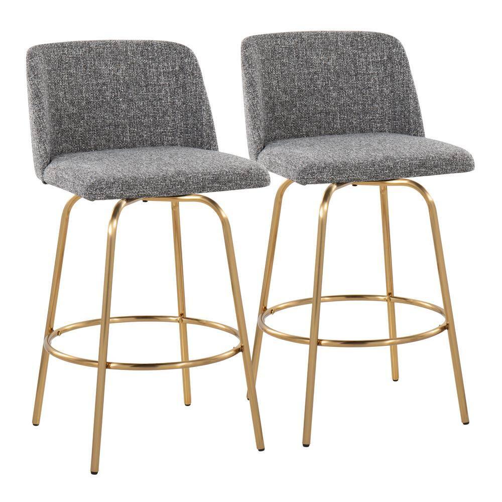 LumiSource Toriano Swivel 26" Counter Stool | Wayfair