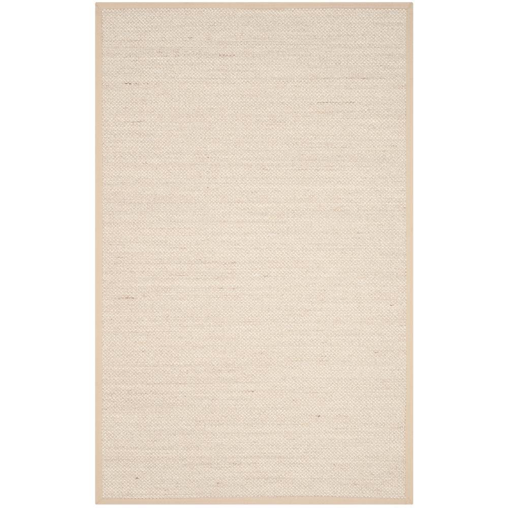 Natural Fiber NF143 Power Loomed Indoor Area Rug - Marble/Linen - 5'x8' - Safavieh