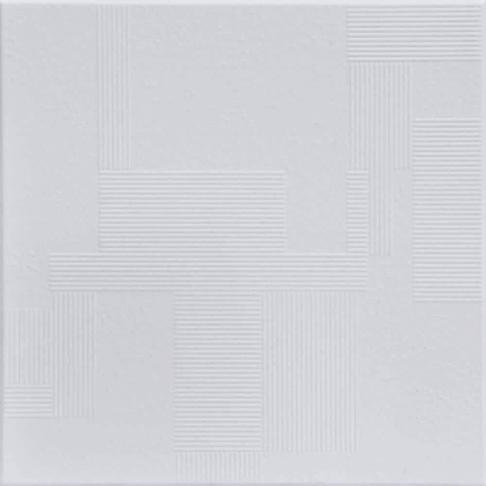 Vectors 1.6 ft. x 1.6 ft. Polystyrene Glue-up Ceiling Tile