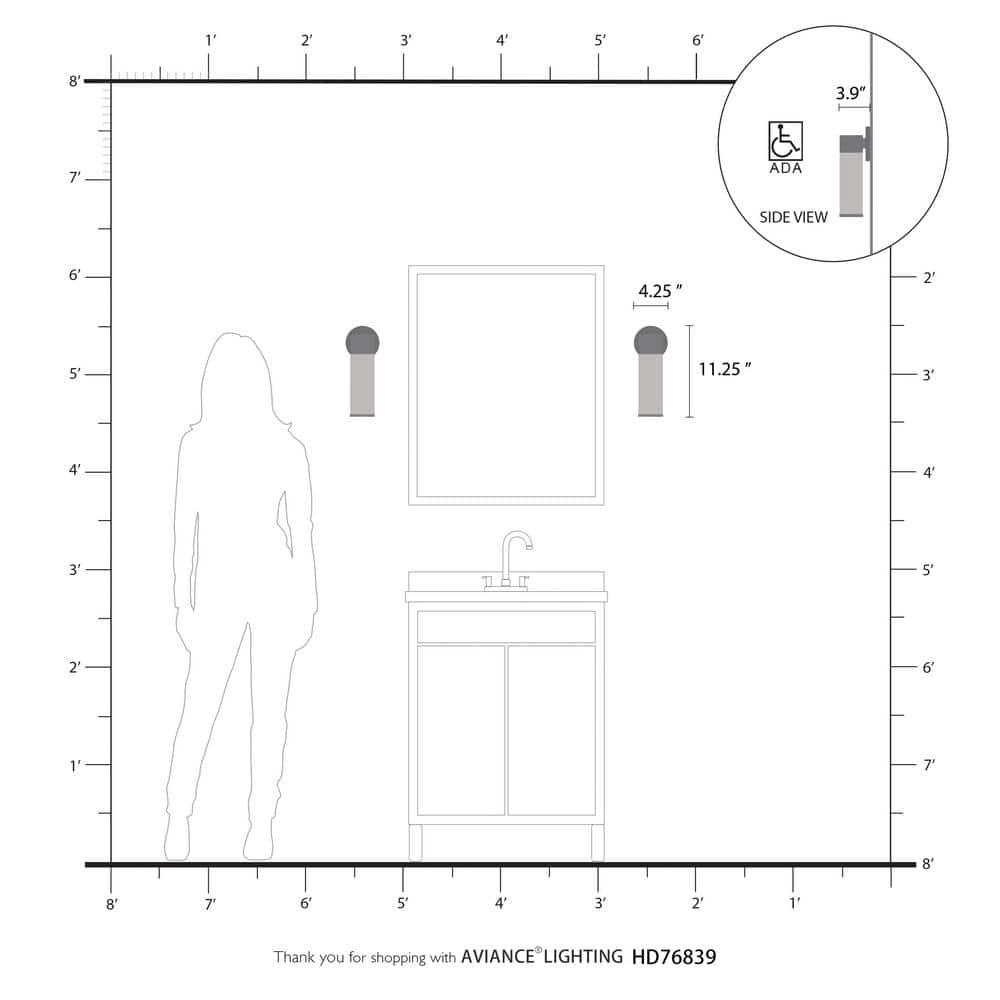 Livex Lighting Lindale 1 - Light Sconce in  Black