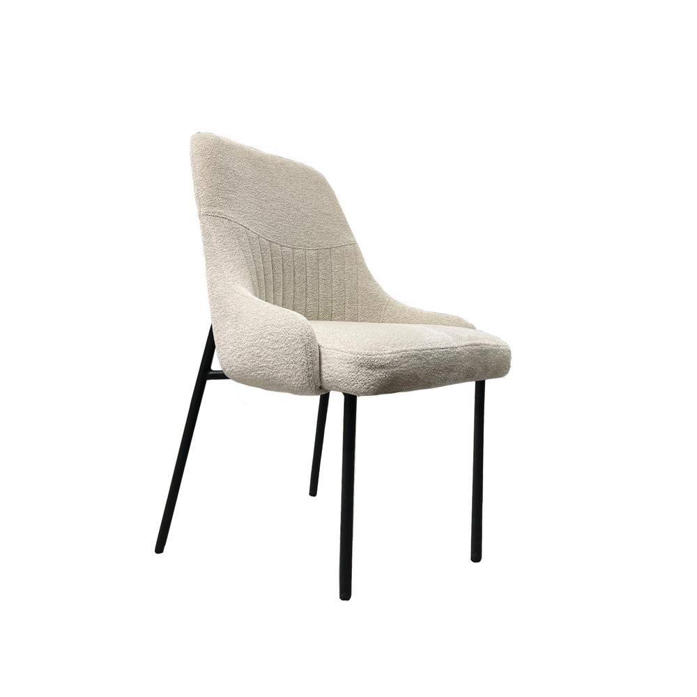 New Spec Inc 18'' H Fabric Upholstered Metal Side Chair (Set of 2)