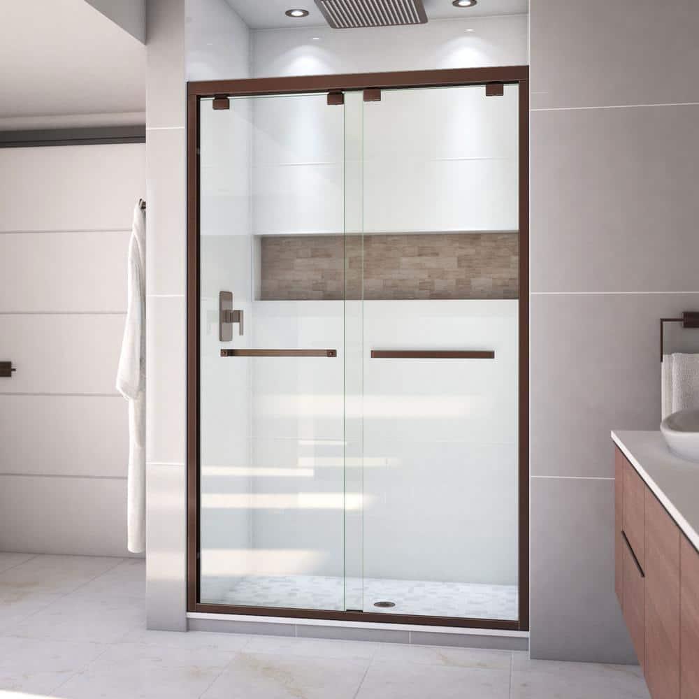 Encore 44" W x 76" Frameless Shower Door with ClearMax Technology