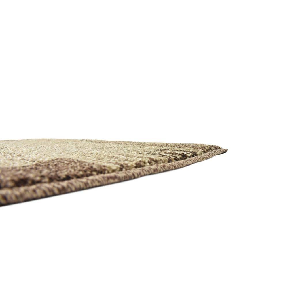 Unique Loom Del Mar Collection Area Rug - Sarah (2' 2" x 3' 1" Rectangle Dark Beige/Brown)