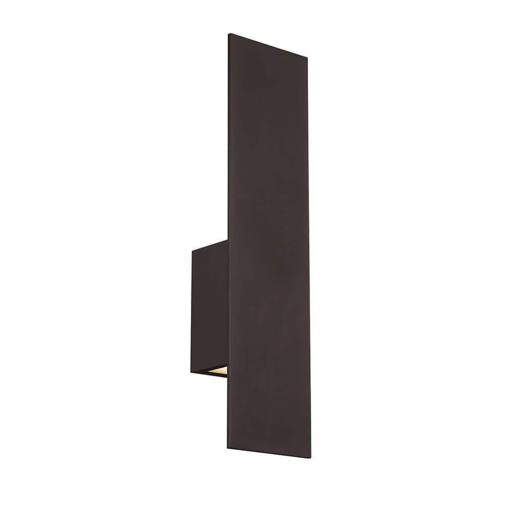 WAC Lighting Icon 20" 2-Light Aluminum Indoor and Outdoor Wall Light in Bronze
