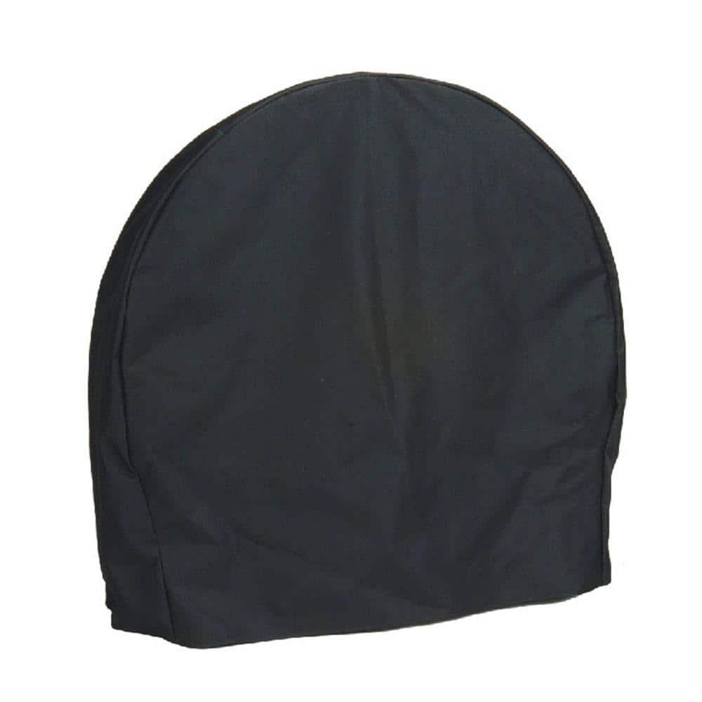 Arlmont & Co. Hamm Black Solid Firewood Log Rack Hoop Cover with PVC Backing