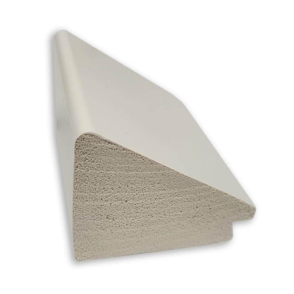 22" x 28" Wedge Framed Bathroom Vanity Wall Mirror White - Amanti Art: Modern, Satin Finish, No Assembly Required