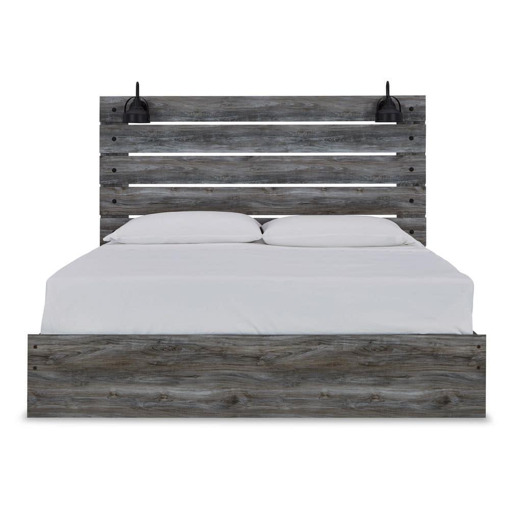 Signature Design by Ashley Casual Baystorm King Panel Headboard Gray