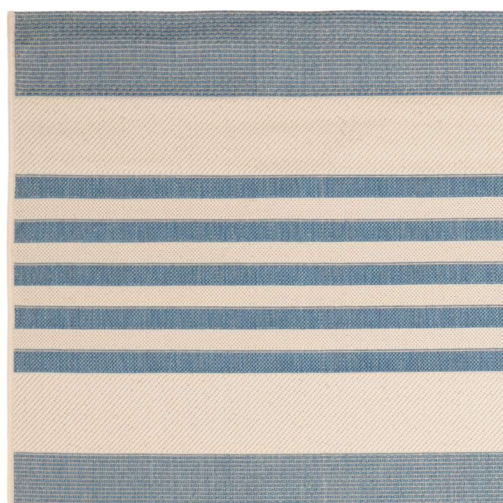 Courtyard CY6062 Power Loomed Indoor/Outdoor Area Rug - Beige/Blue - 8'x10' - Safavieh.