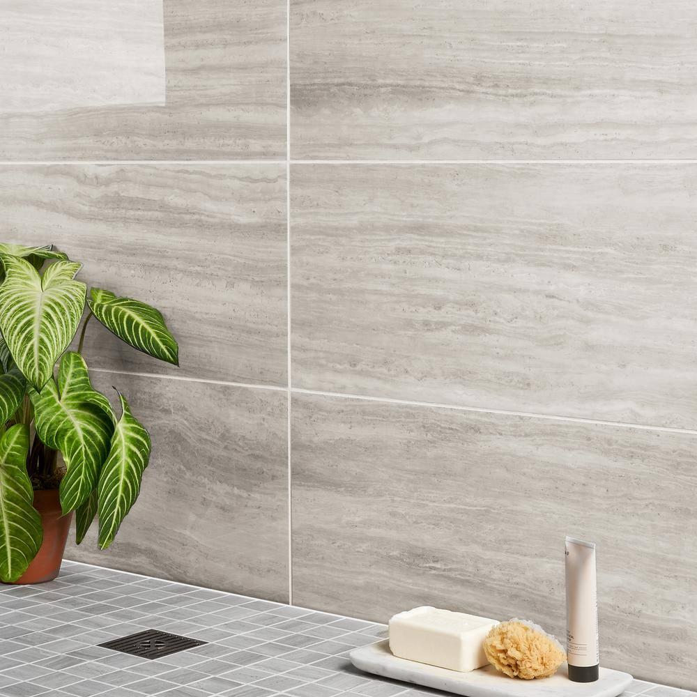 Roswell 11.72 in. x 23.69 in. Polished Porcelain Floor and Wall Tile (15.5 Sq. Ft. / Case)