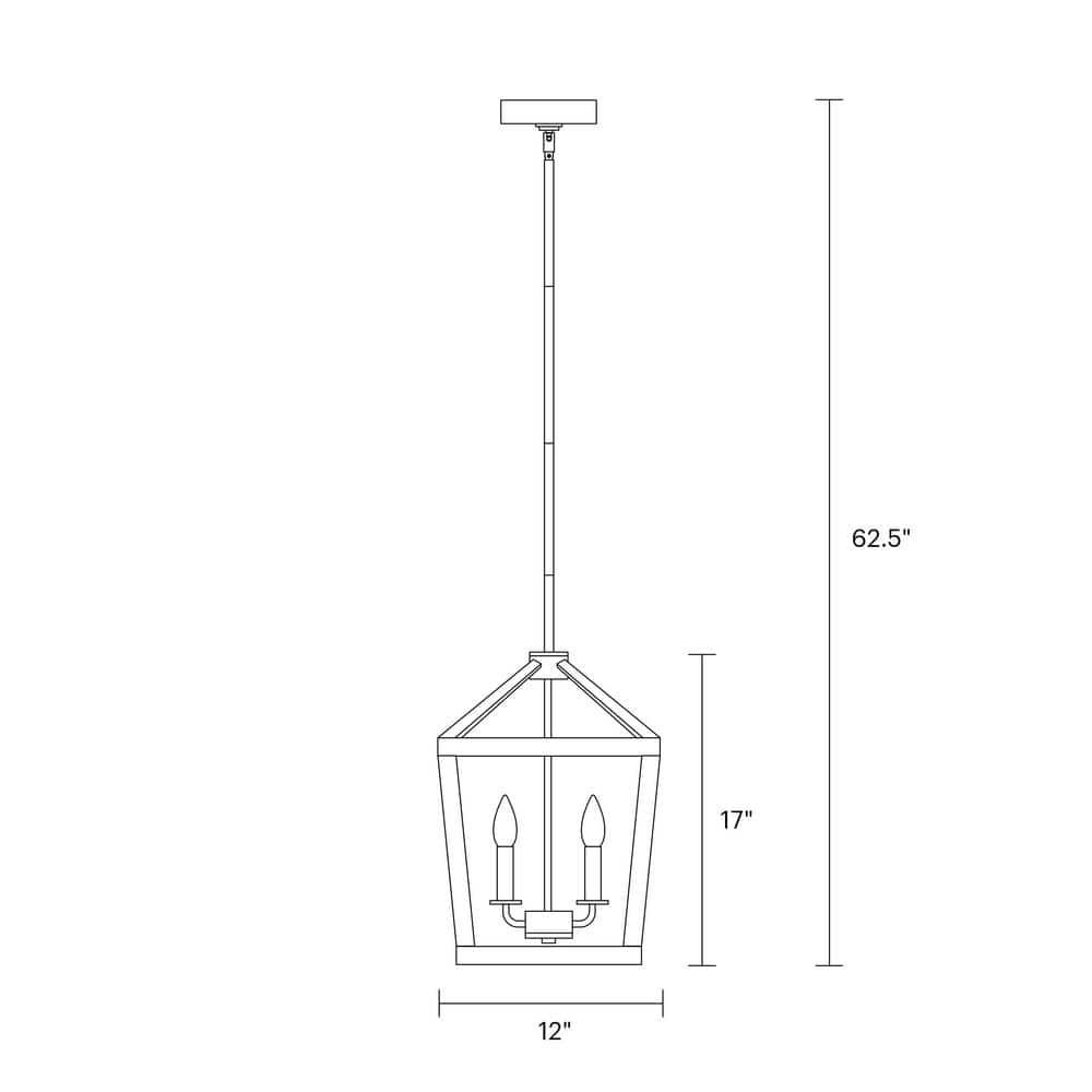 Buford Wood & Iron Chandelier (12"-26")