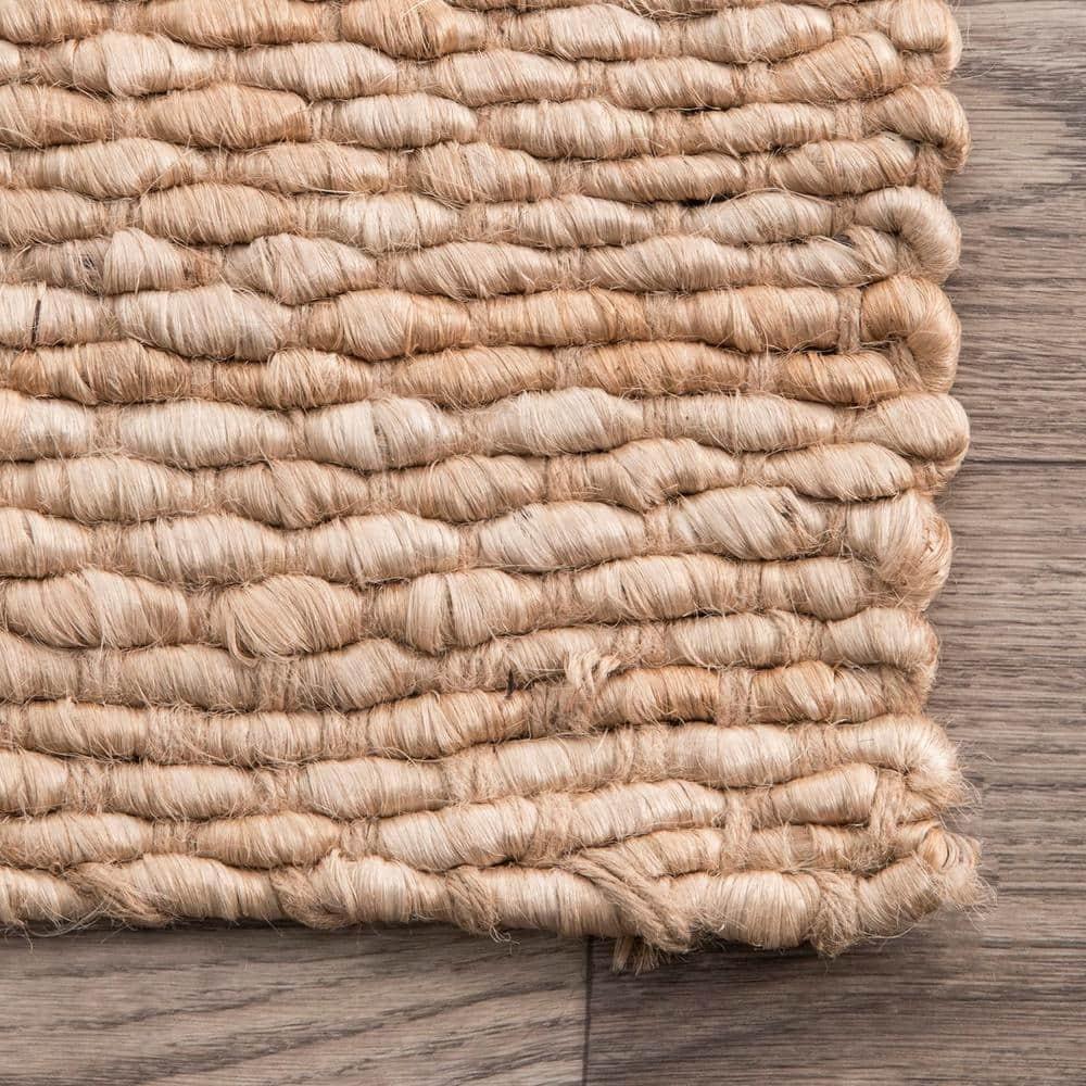 nuLOOM Hailey Handwoven Jute Area Rug, 5' x 8', Natural