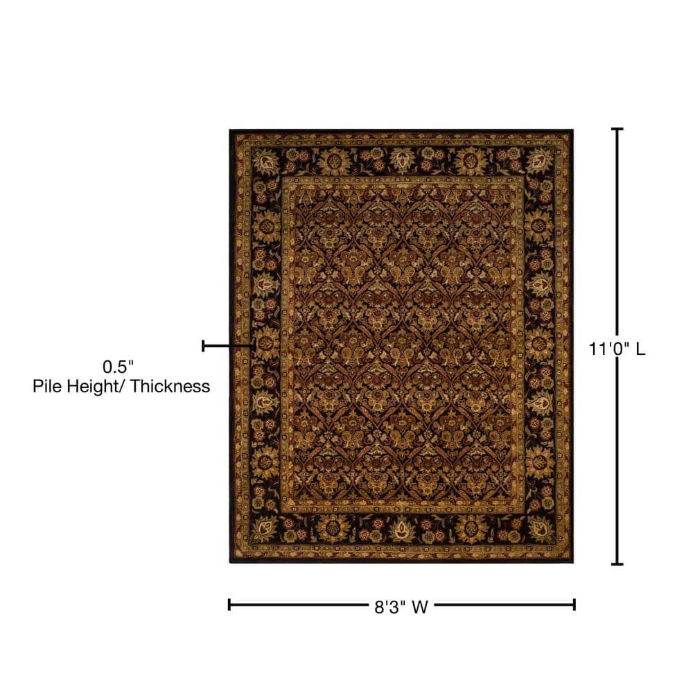 Antiquity AT51 Hand Tufted Indoor Area Rug - Dark Plum/Gold - 8'3"x11' - Safavieh