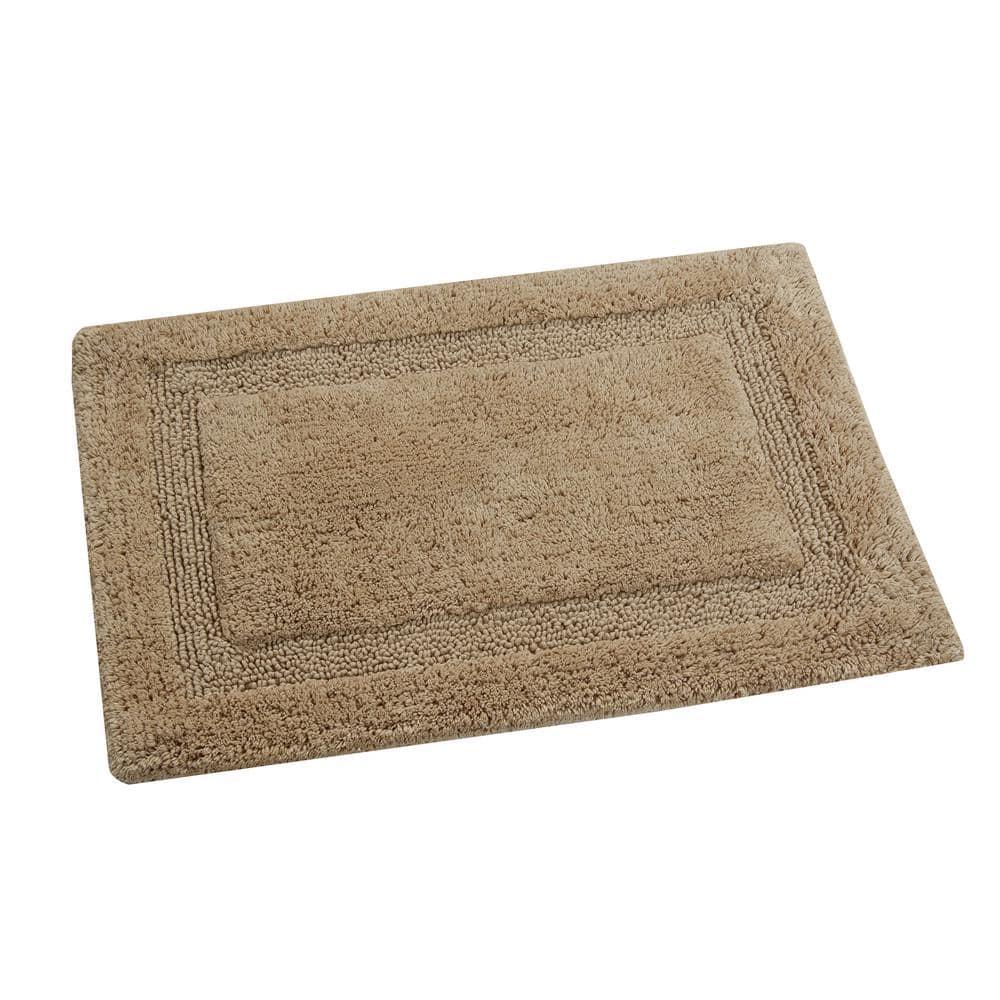 Saffron Fabs  Cotton Regency Bath Rug Beige 24 x 36