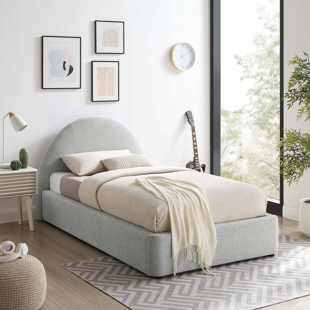 Modway Resort Performance Velvet Arched Round Platform Bed