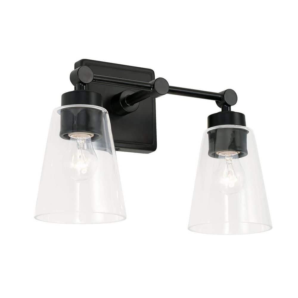 Capital Lighting Rory 2 - Light Vanity in  Matte Black