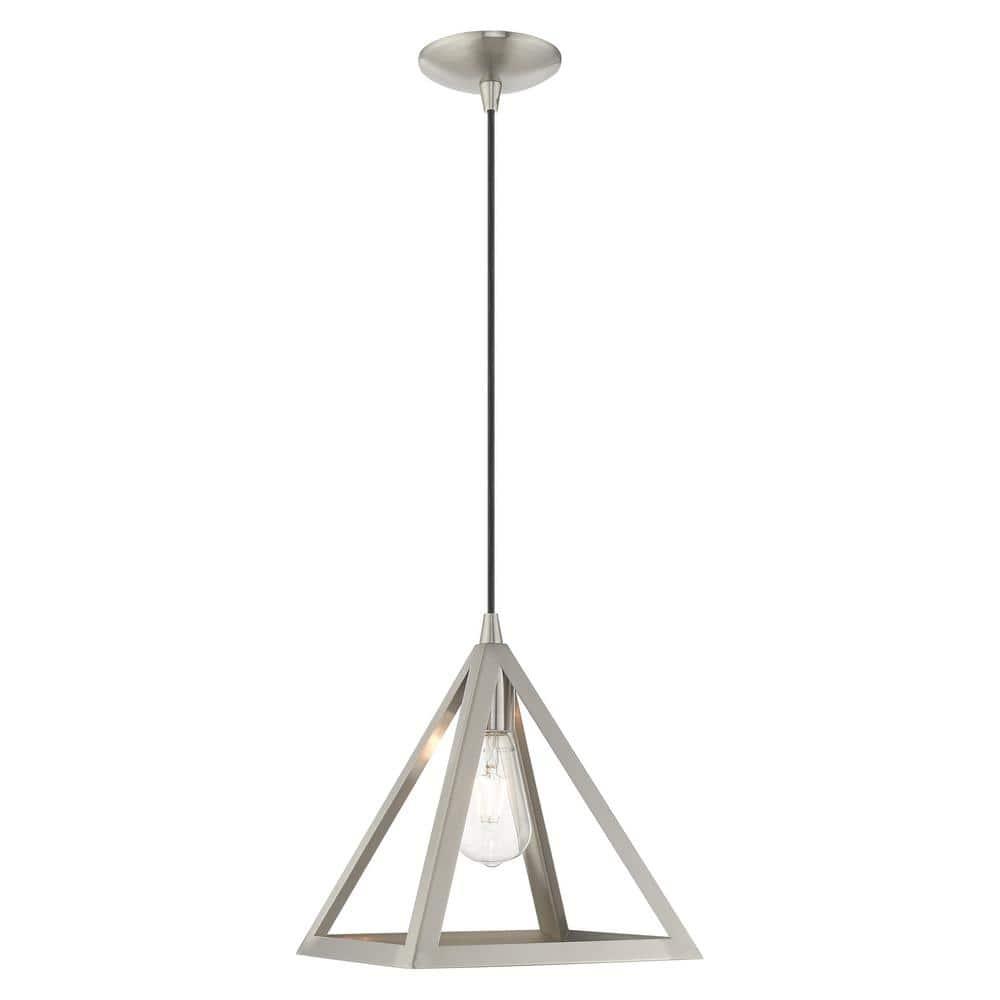Livex Lighting Pinnacle 1 - Light Pendant in  Brushed Nickel