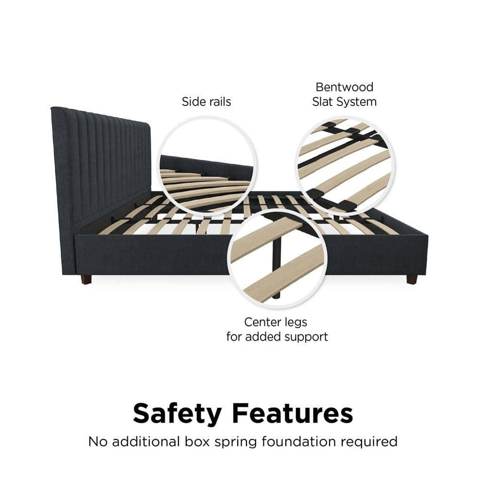 Brittany Tufted Upholstered Platform Bed