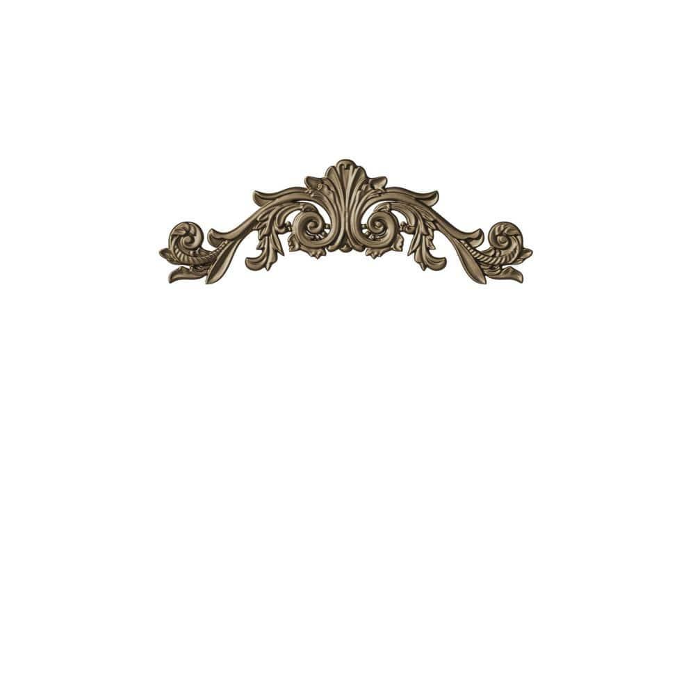 BEAUTYPEAK 38"x24" Vanity Wall Mirror Decorative Vintage Arch Bathroom Mirror,Bronze