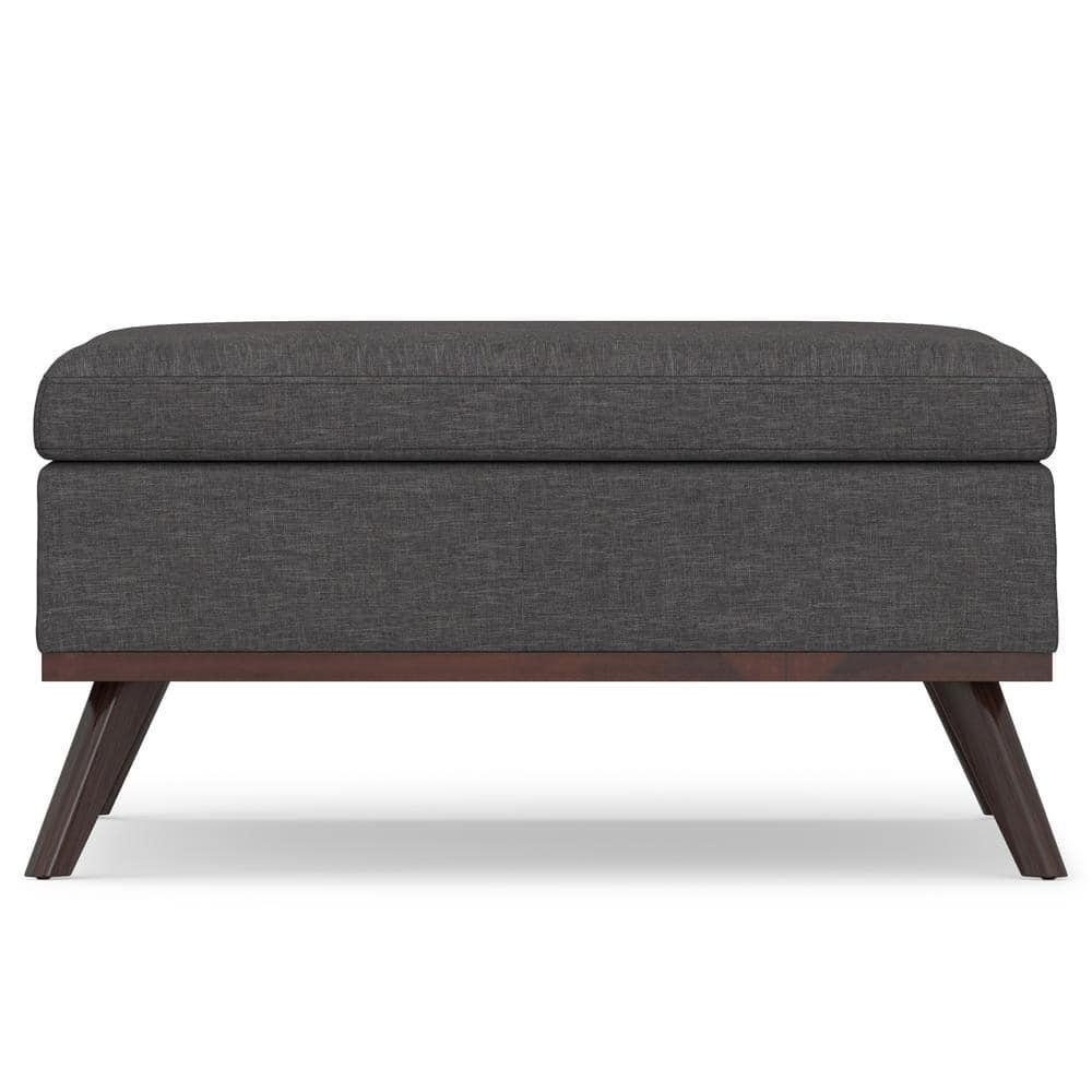 Simpli Home Owen Upholstered Ottoman