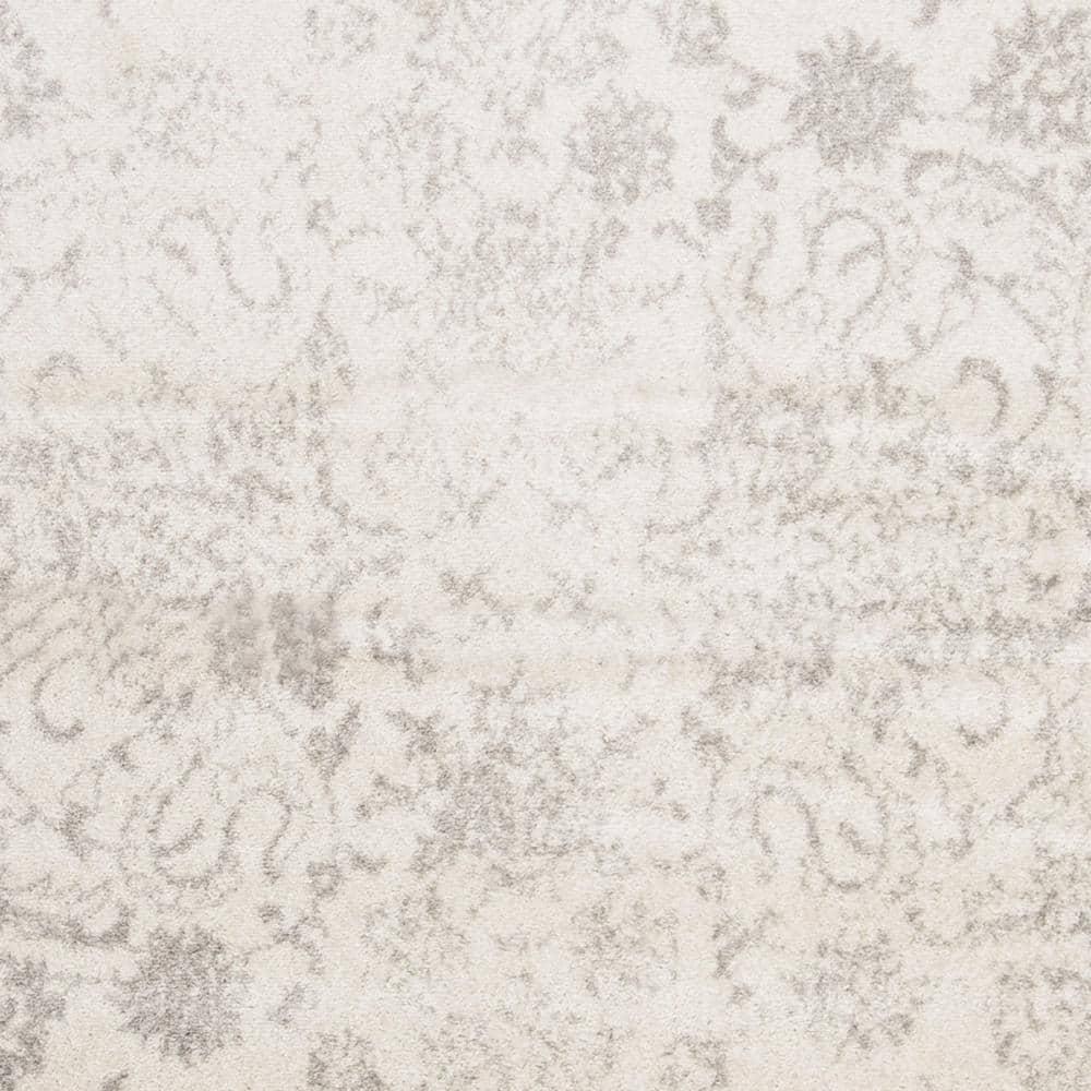 Adirondack ADR109 Machine Made Indoor Area Rug - Ivory/Silver - 6'-7"x6'-7" - Safavieh