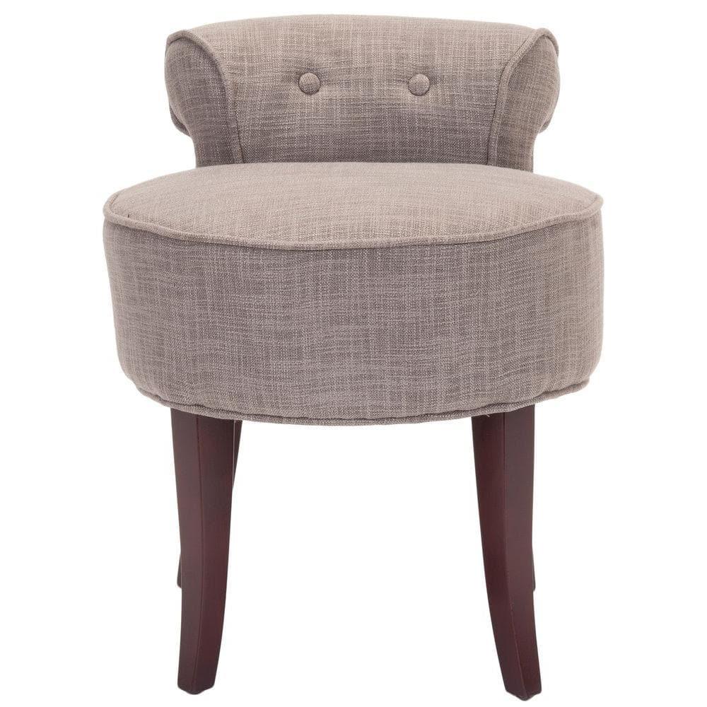 Georgia Vanity Stool - Stone - Safavieh