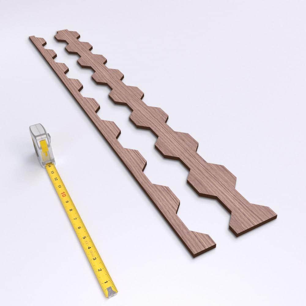 Ekena Millwork Pontiac Adjustable Wood Decorative Slat Wall Panel Kit
