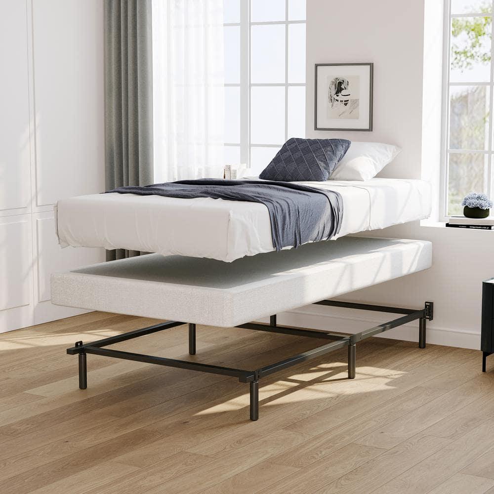 7 in. H Twin Box Spring, Heavy-Duty Metal Structure with Fabric Cover, Easy Assembly, Mattress Foundation