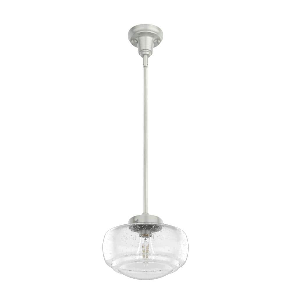Saddle Creek 1 - Light Single Schoolhouse Pendant with Glass