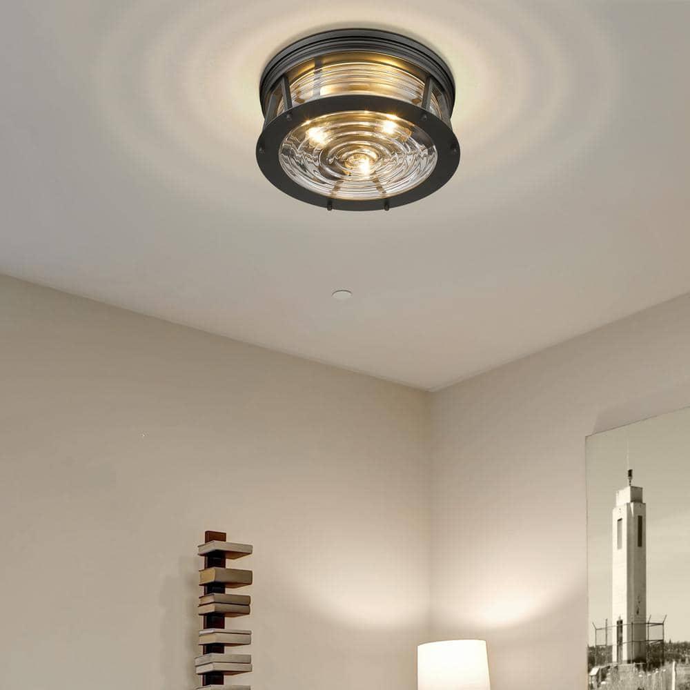 Z-Lite Cape Harbor 3 - Light Flush Mount in  Bronze