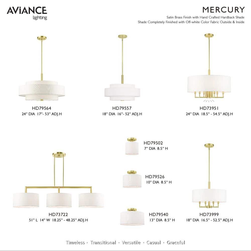 Livex Lighting Clark 1 - Light Semi-Flush Mount in  Satin Brass