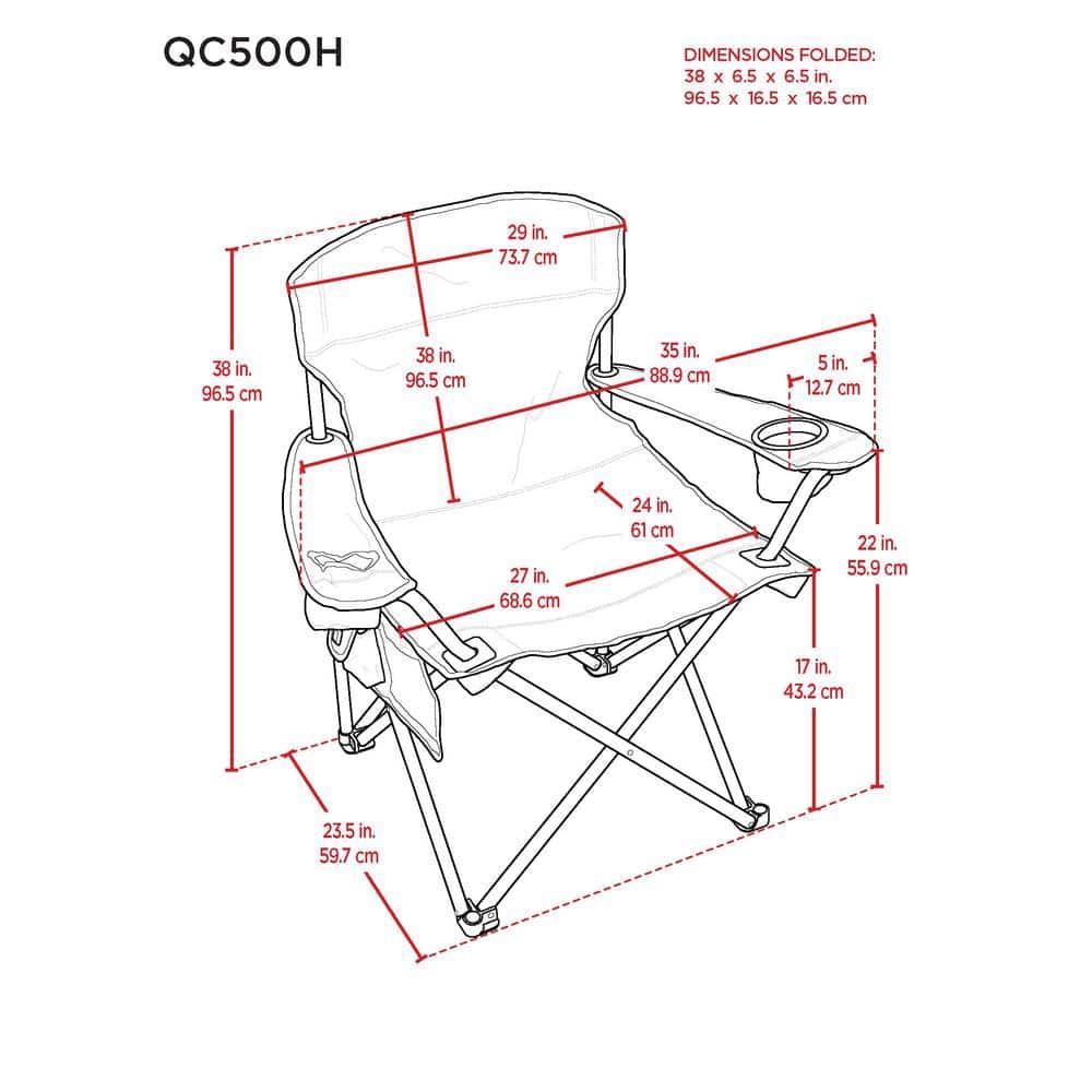 Rio Brands Heavy Duty Heated Deluxe Quad Chair