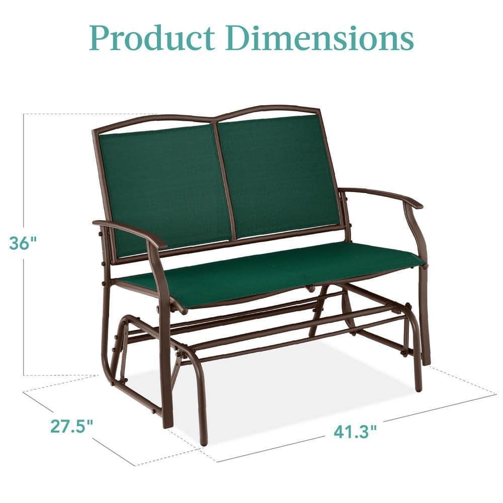 Winston Porter Nethuki Metal Outdoor Glider