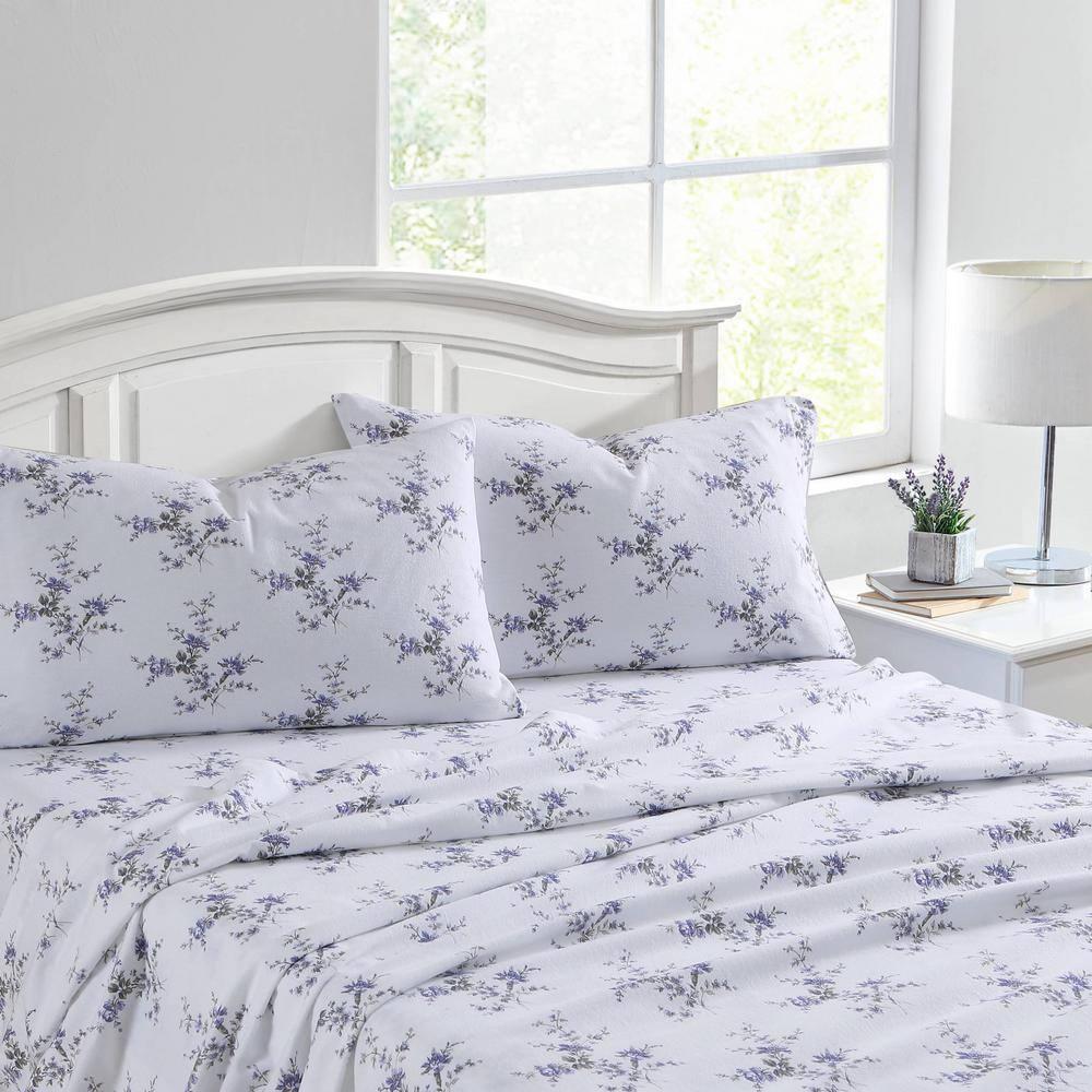 Laura Ashley Laura Ashley Cotton Flannel Cozy Sheet Sets