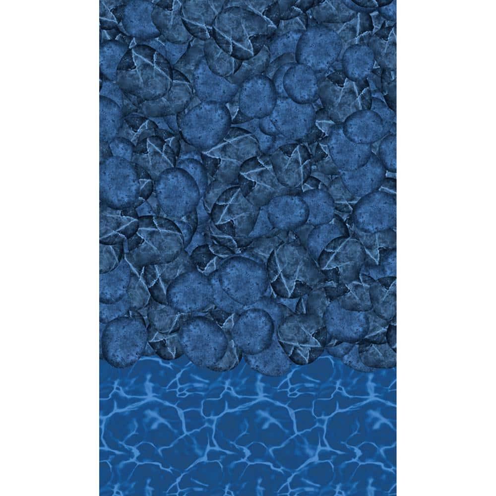 Pebble Cove 18 ft Round Blue Vinyl Pool Liner