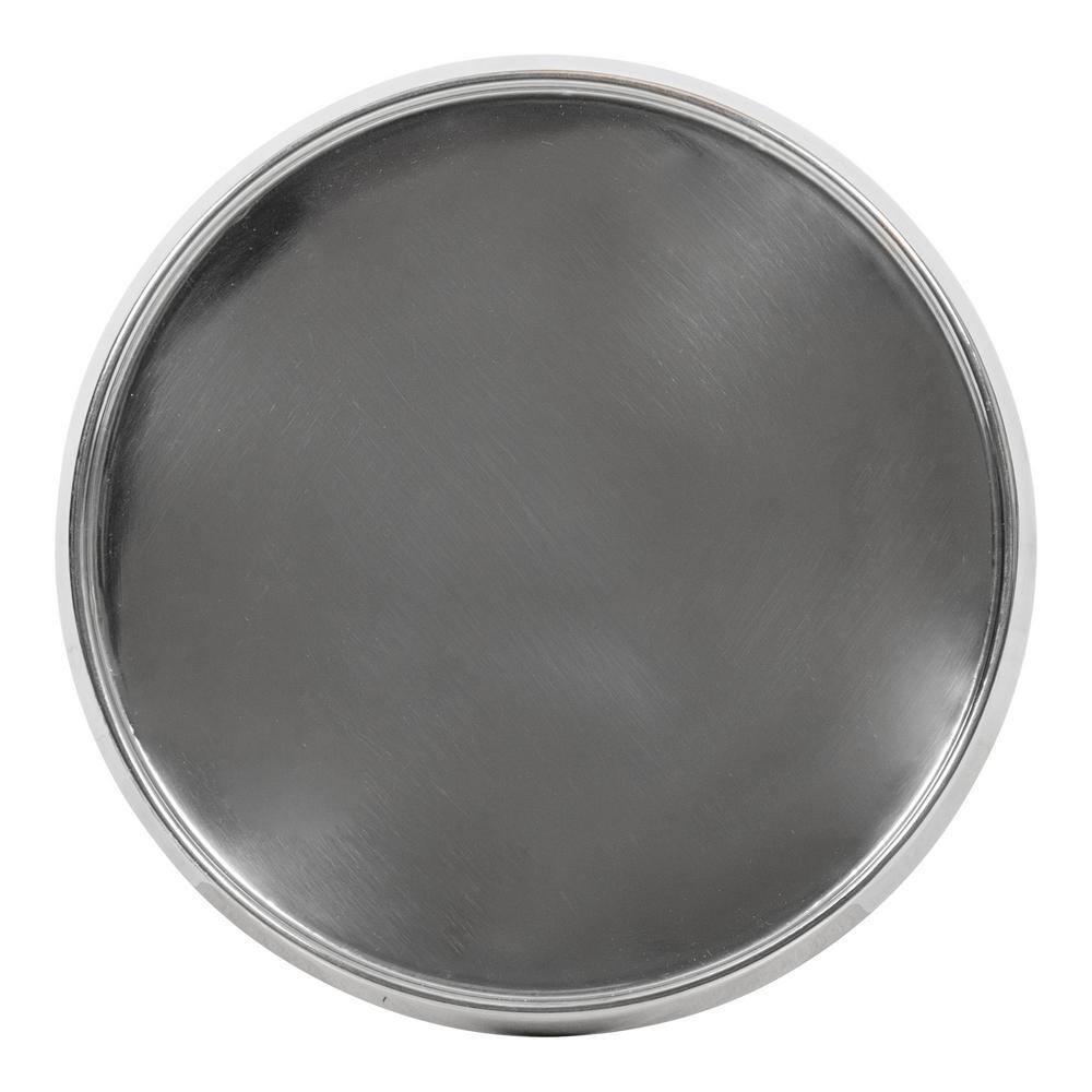 Kate and Laurel Sanzo Round Metal Drink Table, 9x9x23, Silver