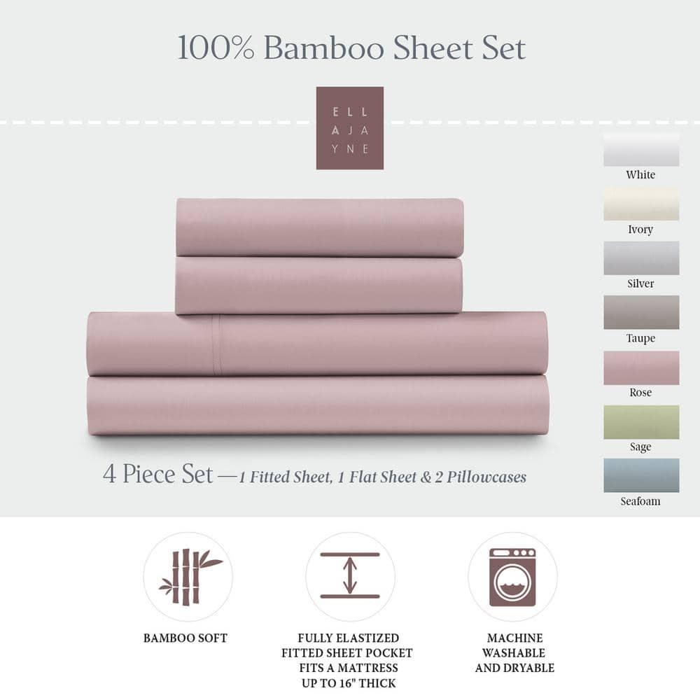 Bamboo Viscose Fabric 4-piece Sheet Set