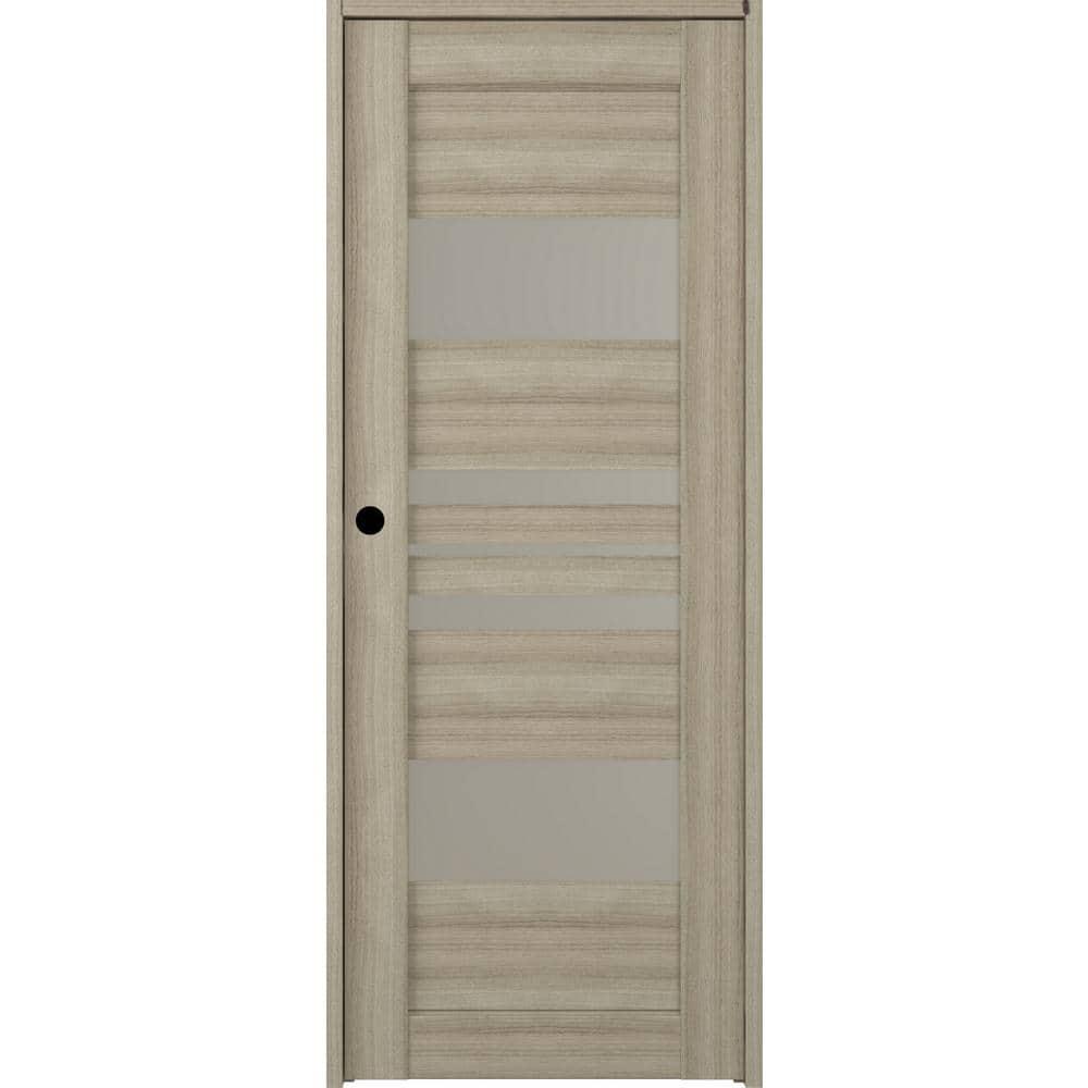 Belldinni Romi DIY-friendly Solid Manufactured Wood and Glass Prefinished Standard Single Prehung Door