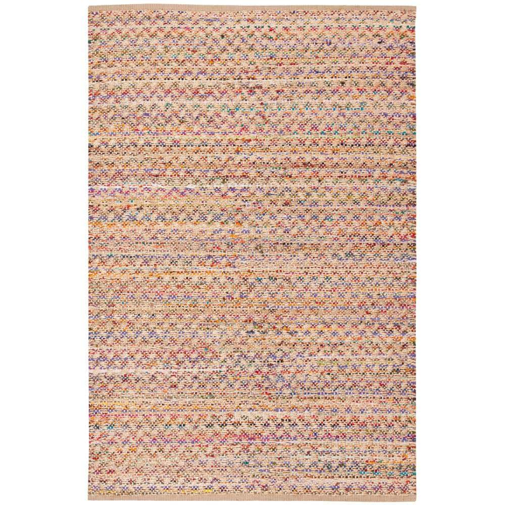 Cape Cod CAP305 Hand Woven Area Rug - Red/Natural - 6'x9' - Safavieh..