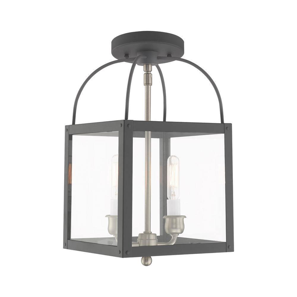 Livex Lighting Milford 2 - Light Pendant in  Scandinavian Gray