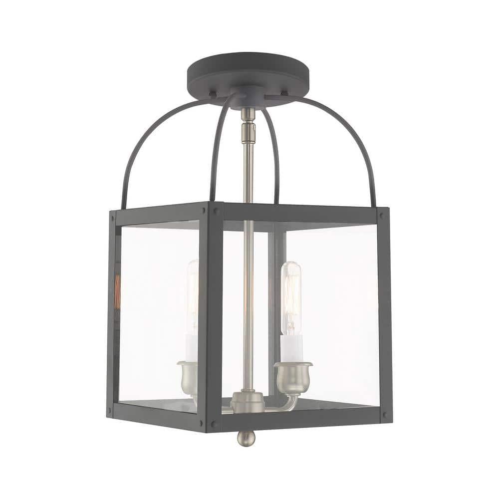 Livex Lighting Milford 2 - Light Pendant in  Scandinavian Gray