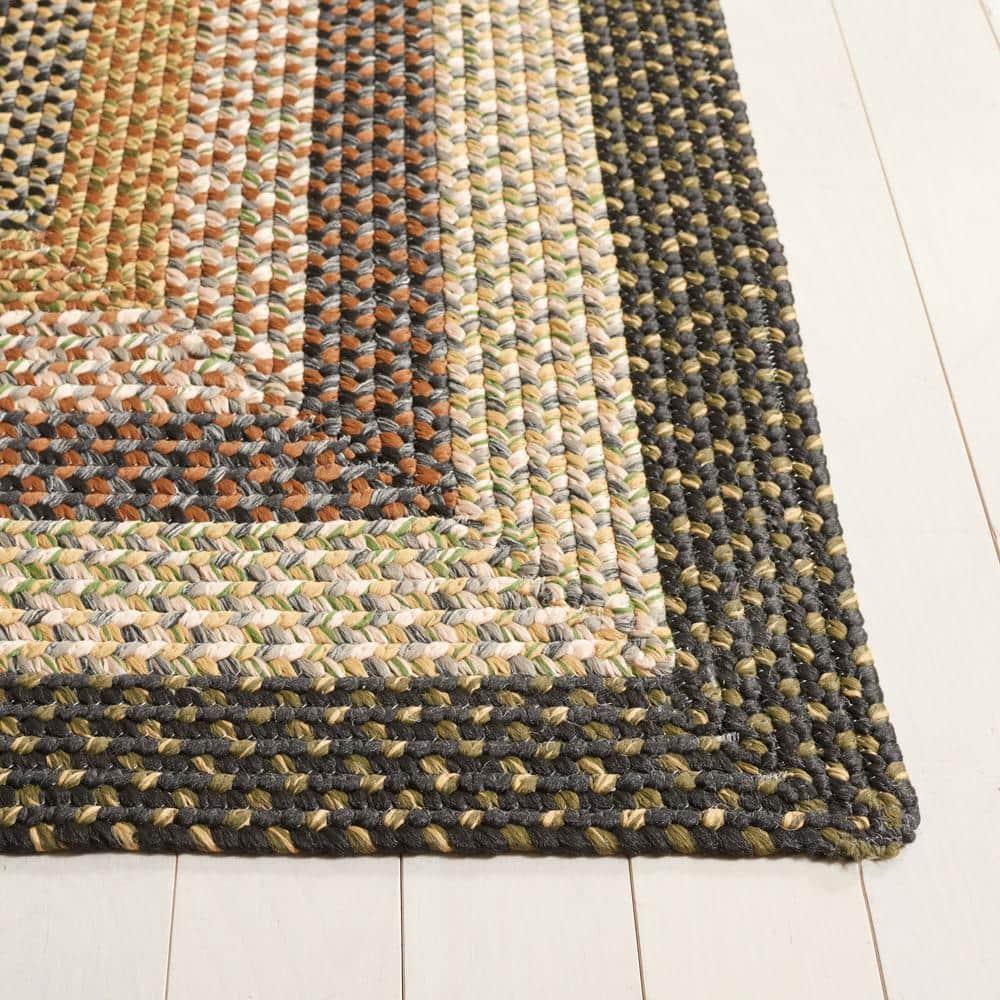 Braided BRD308 Hand Woven Area Rug - Multi - 4'x4' - Safavieh.