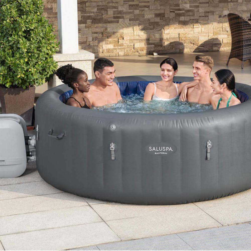 Bestway SaluSpa Santorini HydroJet Hot Tub w/ Pump #P09120