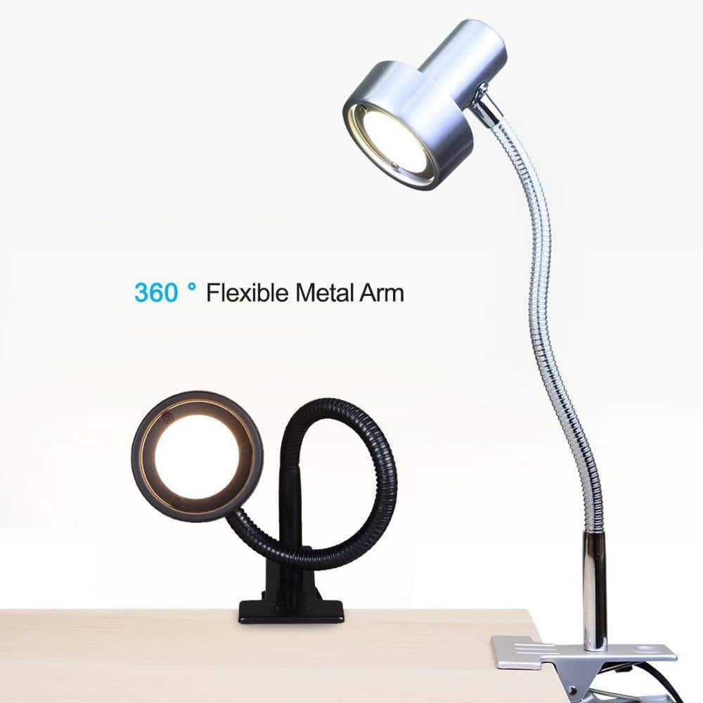 O’Bright Luxor - Dimmable LED Desk Lamp with Gooseneck (Aluminum-Clip on)