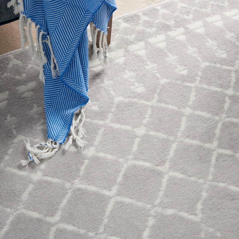 Nourison Whimsicle WHS02 Indoor only Area Rug - Grey 4' x 6'