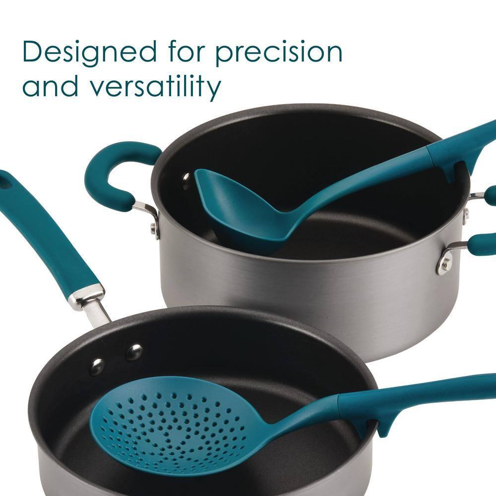 Rachael Ray Rachael Ray Lazy Tool Kitchen / Cooking Utensils Set, 2 Piece, Teal