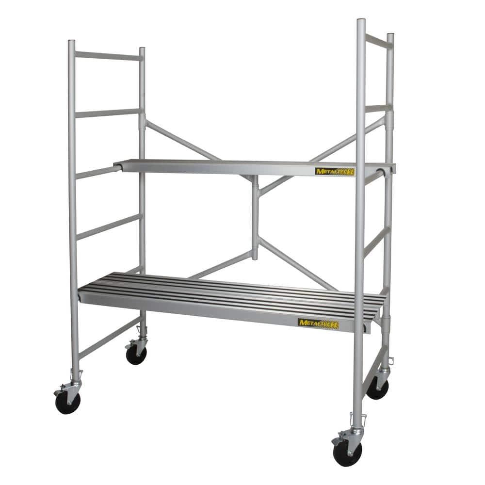 METALTECH Scaffold,4-45/64 ft.L,Aluminum,700 lb. I-CAIRC
