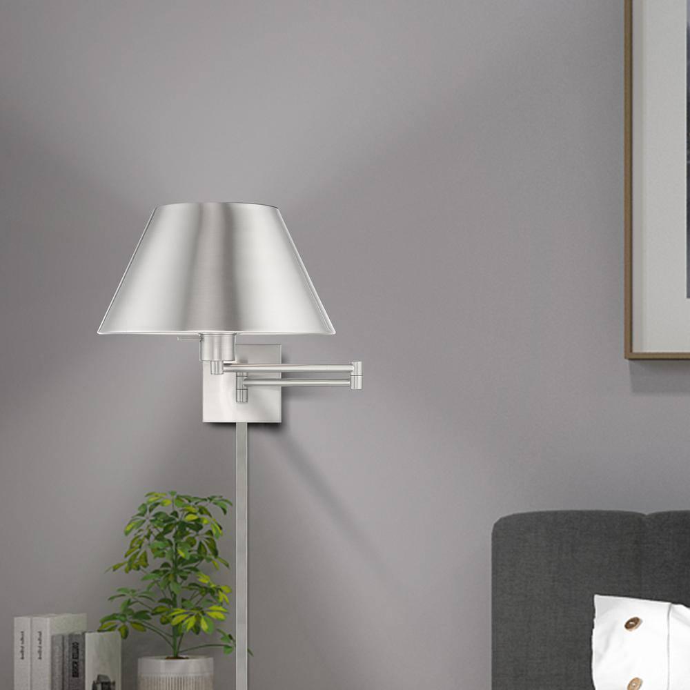 Livex Lighting 1 - Light Wall Light in  Brushed Nickel