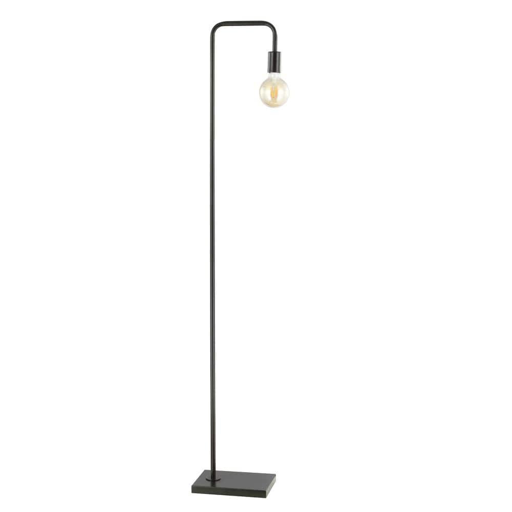 Safavieh Bran Solid Angled 60 in. H Top Floor Lamp, Dark Grey
