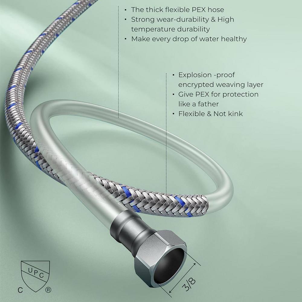 Matte Black Ceramic Disc Double Handle Bathroom Faucet with Pop-Up Drain Kit