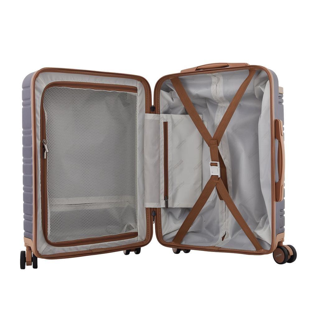 Travelers Club 2PC Navigate Luggage Set, Navy Blue, 20" Carry-On